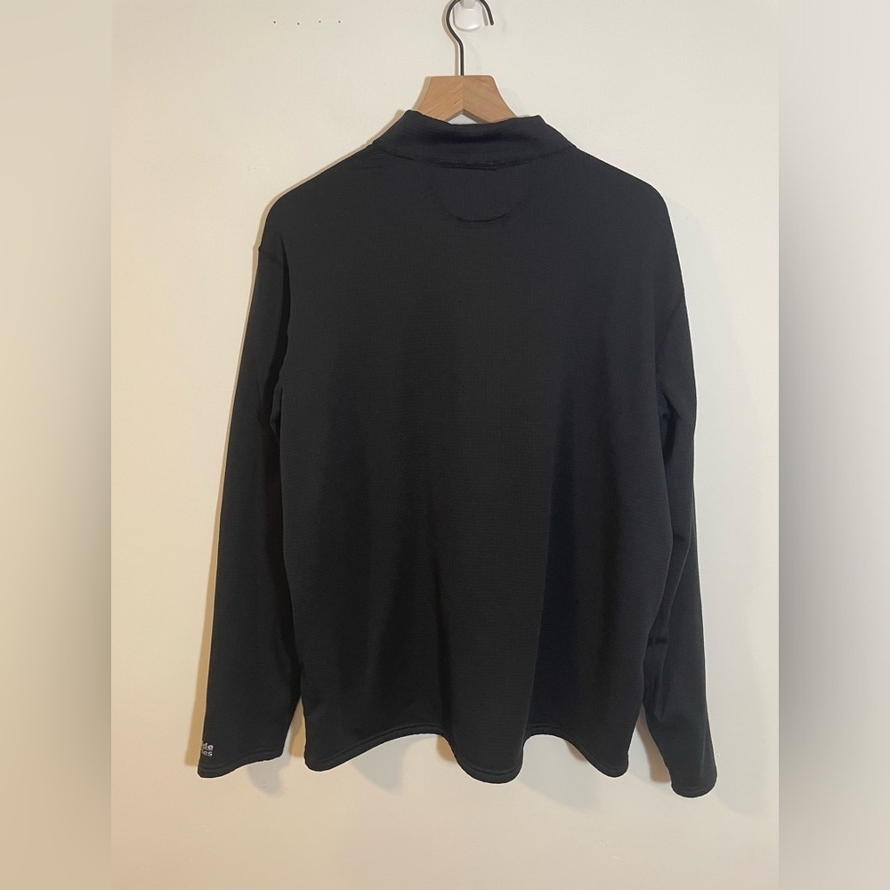 Guide Series Black 1/4 Zip Mens Size XXL Ling Sleeve Light Fleece Shirt Layer - Picture 5 of 9